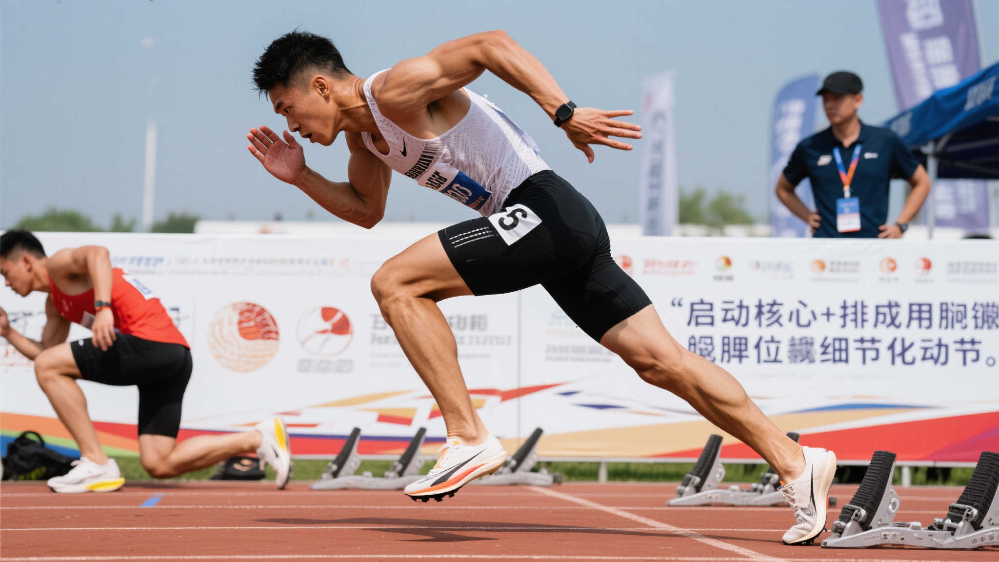 中国飞人马忠强后程发力逆袭，最后100米上演惊人超越！